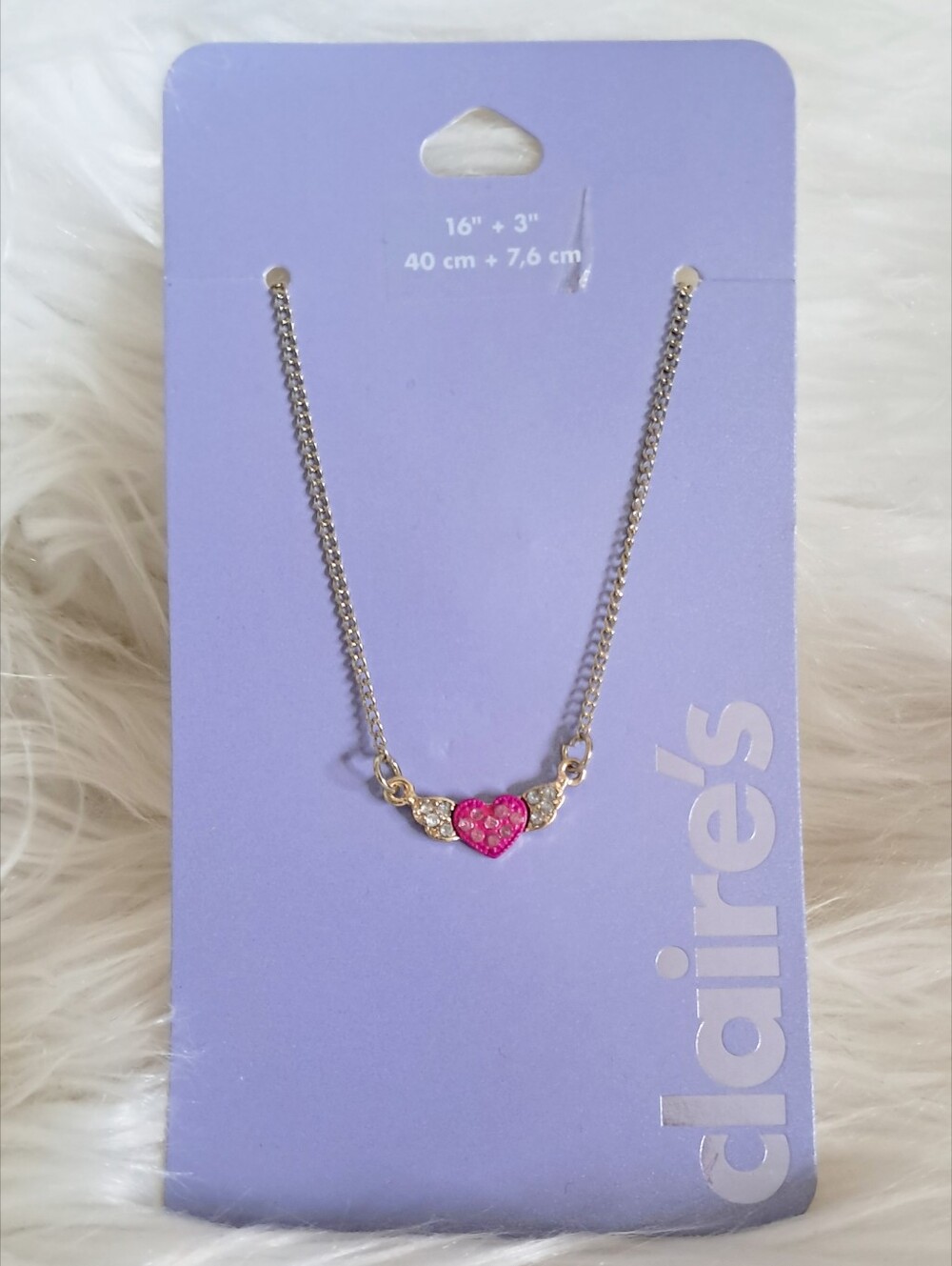 NWT Dainty Winged Heart Necklace